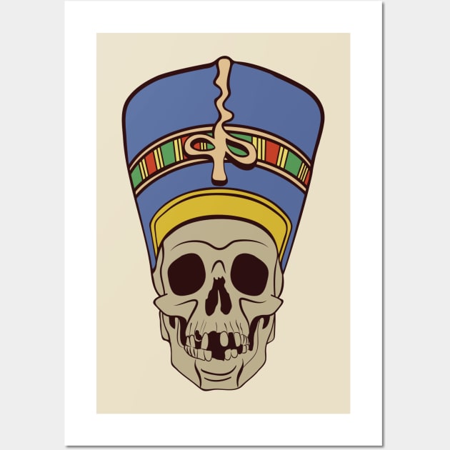 Skull Pharaoh 2 Wall Art by funny_fuse